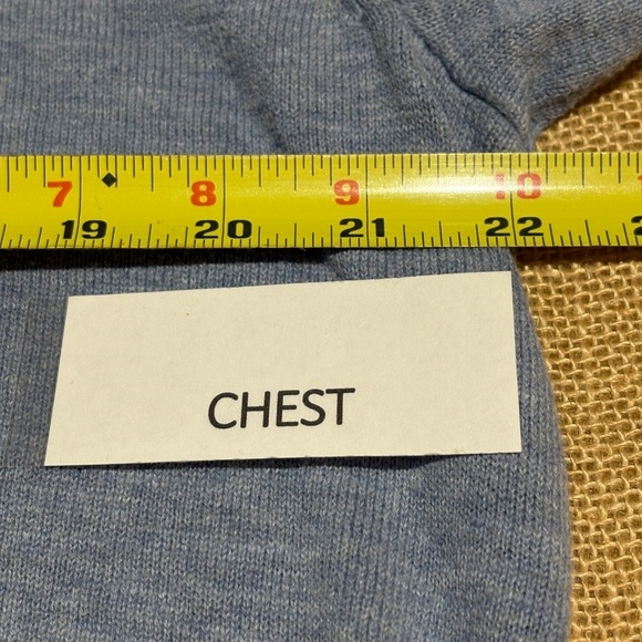 J.Crew Mens V-Neck 100% Cotton Sweater Sz L Pullover Blue Knit Lightweight Layer - Picture 5 of 8